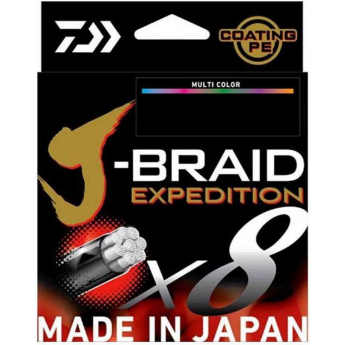 Леска DAIWA J-BRAID EXPEDITION×8E 0.32mm-300m MULTI COLOR